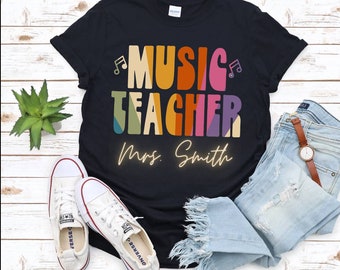 Music Teacher Shirt, Music Teacher Gift, Music Shirt, Musician Gift, Orchestra Shirt, Teacher Shirt, Piano Teacher Shirt, Musical Tee