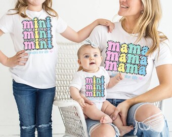 Mother's Day Shirt, Mama Mini Shirt, Matching Mother's Day Shirt, Matching Family Shirts, Matching Mommy and Me Shirts, Mama Shirt Mom shirt
