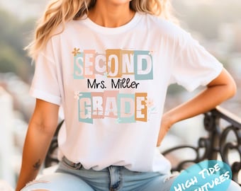 Custom Teacher Shirt, Teacher Team Shirts, Personalized School TShirt, Teacher Gift, Customized Name Teacher Shirt, Elementary Teacher Shirt