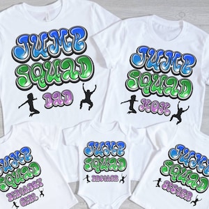 Jump Crew Shirts, Customize Jump Birthday Shirt, Trampoline Party, Bounce House Party, Jump Party, Let&#39;s Jump Party, Matching Party Shirts