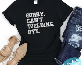 Camisa feminina de soldador, camisas engraçadas de soldador. PRESENTE PARA Soldador, Camiseta de Soldagem, Soldador de Pipeline, Aprendizagem de Soldagem, Metalúrgico, Soldas para Meninas