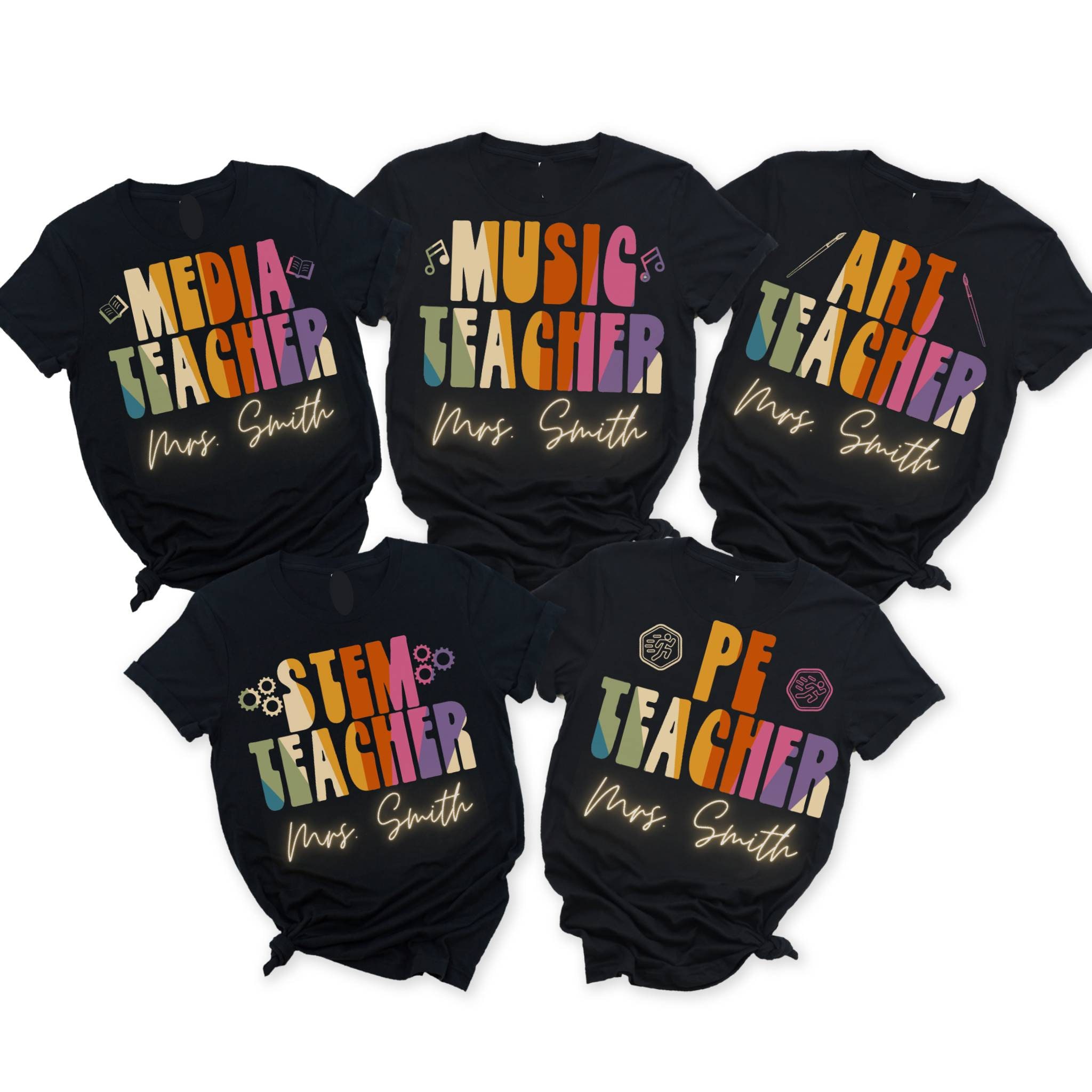 Custom Teacher Shirt, Teacher Team Shirts, Personalized School tshirt, Teacher Gift, Customized Name Teacher Shirt, Elementary Teacher Shirt