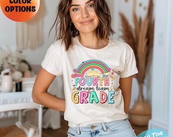 Camisetas personalizadas do time dos sonhos de professores, camisetas personalizadas com o nome do professor, presente de volta às aulas, camisetas escolares personalizadas combinando, primeiro dia de aula