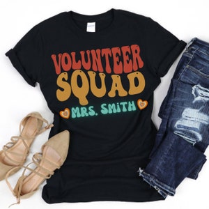 PTA Crew Shirt, Parent Teacher Association Organization Shirt, School Volunteer Shirt, PTA Mom, Gift for Parent Volunteer,  Custom Gift