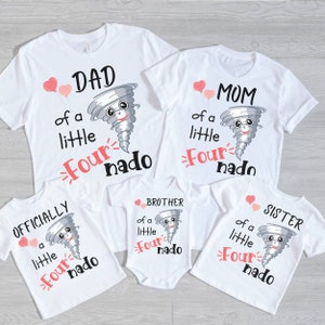 Fournado Shirt, Birthday Shirt, Toddler Birthday Gift, Girl And Boy Birthday Shirts, Youth And Toddler Shirts, Four Year Old Birthday Shirt