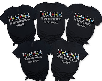 Custom Teacher Shirt, Teacher Team Shirts, Personalized School TShirt, Teacher Gift, Customized Name Teacher Shirt, Elementary Teacher Shirt