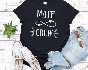 Camiseta de profesor de matemáticas de equipo de matemáticas, regalos de profesor de matemáticas, camiseta de entrenador de matemáticas, camiseta de matemáticas, escuadrón de matemáticas, regreso a la escuela, camiseta de escuela secundaria STEM