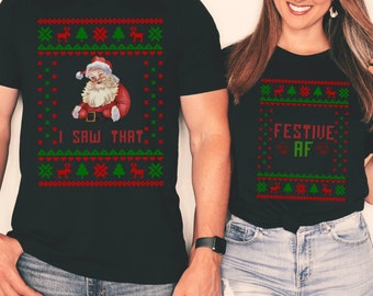 Funny Couples Christmas Shirts, Couple Christmas Shirts, Couple Sweaters, Funny Christmas Shirt, Matching Christmas Shirts, Ugly Christmas
