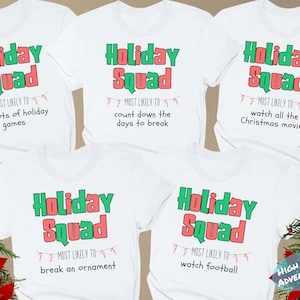 Family Group Christmas Shirt, Matching Christmas outfits Shirts, Funny Christmas Party Tees, Matching Family Christmas Shirts, Funny Tops