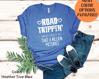 Custom roadtrip-shirt, roadtrip 2024, shirt familie roadtrip, meisjes roadtrip, reisshirt, avontuur shirt, T-shirt familie vakantie, cadeau reiziger