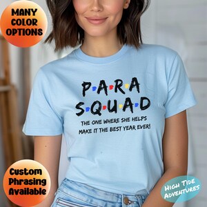 Custom Para Shirt, Custom Paraprofessional Shirt, Para Name Shirt, Paraprofessional Gift, Paraprofessionals, Teacher Shirts, Back to School