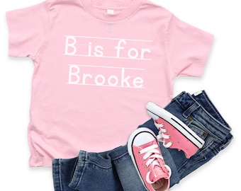 Camisa del primer día de preescolar, camisa de nombre de niño, camisa escolar personalizada, camisa de niños personalizada, camisa de alfabeto personalizada, camisa de nombre de alfabeto