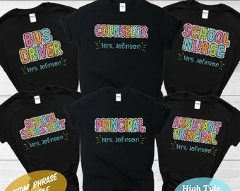 Terug-naar-school-shirt Dream Team-cadeaus Teamshirts Cadeaus schoolpersoneel klasleraar Gepersonaliseerde cadeaus T-shirt leraar T-shirt schoolteam