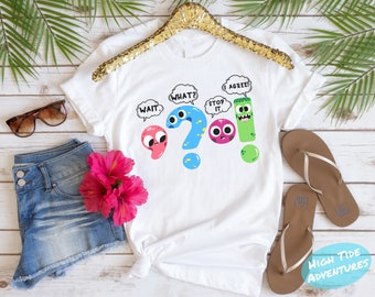 Lustiges Grammatik-Lehrer-Shirt, Satzzeichen-Englisch-Lehrer-Geschenk, warten Sie, was stoppt es, ich stimme Shirt zu, Symbolrolle-Shirt, Lehrer-Tag-Shirt
