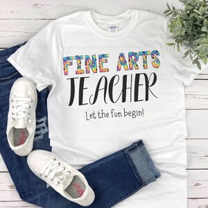 Fine Arts Teacher Shirt, Fine Arts Crew, Back to School Tee,Media Specialist Shirt, School Fine Arts Shirt, Fine Arts Team, Specials Teacher