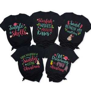 Family Christmas Pajamas, Matching Family Christmas Pajamas, Tropical Christmas PJs, Beach Christmas Jammies. FAMILY Christmas Shirts Group