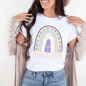 Jesus is Risen, Christian Easter Shirt, Christian Women shirt, Motivational Christian Shirt, Bible Verse shirt, Easter shirt, Prayer shirt