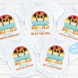 Funny Cruise T-shirts, Most Likely To Summer Shirt, Family Matching Shirt, Family Vacay Tee, Cruise 2023 T-Shirt, Adventure Tee, Camping Tee