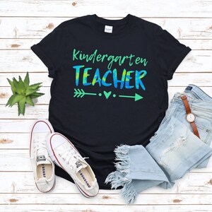 Kindergarten Shirt, Kindergar Teacher,  Matching Teacher Team Shirt Back to School Teacher Shirt, Watercolor tee, Team Teacher, teacher gift