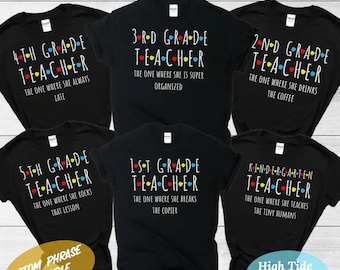 Custom Teacher Shirt, Teacher Team Shirts, Personalized School tshirt, Teacher Gift, Customized Name Teacher Shirt, Elementary Teacher Shirt