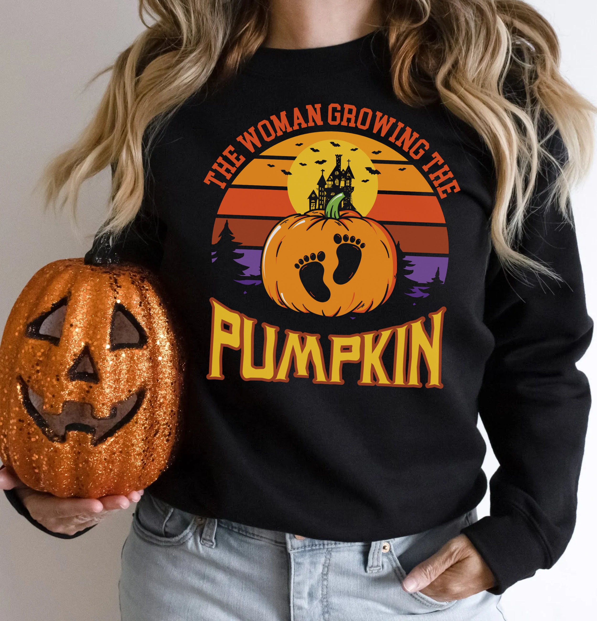 Discover Matching Halloween Couple Shirts, Funny Couples Costumes, Spooky Season Shirts for Couples, His and Hers Halloween Pajamas, Pumpkin T-shirt