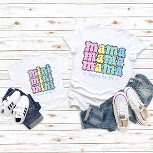 Retro Mama Mini Shirt, Mothers Day Gift, Mama and Mini Matching Shirts, Mommy and Me Shirt, Mommy and Me Outfits, Mom and Daughter Shirts