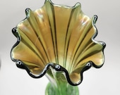 Vintage Northwood Carnival Glass Swung Vase - 1920's