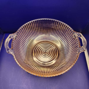 Anchor Hocking Queen Mary Pink Dessert Fruit Serving Bowl