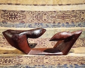 Mid Century Modern Abstract Expressionist Wooden Sculpture