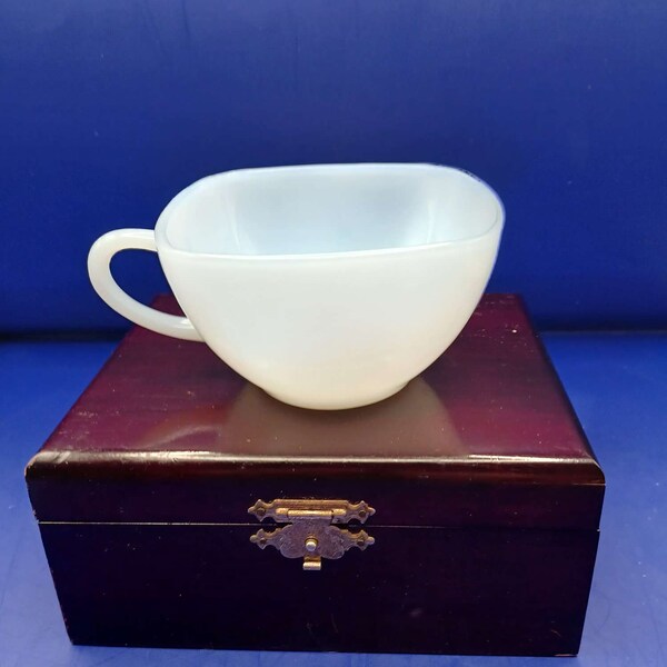 Vintage 1950s Fire King Azurite Blue Charm Cup