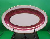 Limoges France 9 inch Oval Serving Platter 1900-1910