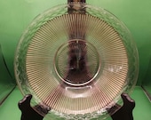 Vintage Pink Depression Glass 8.5 inch Bowl