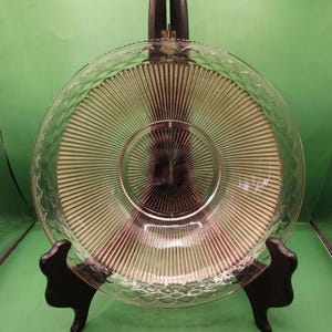 Vintage Pink Depression Glass 8.5 inch Bowl