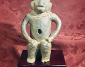 Pre-Columbian Style Peruvian Terracotta Effigy Statue