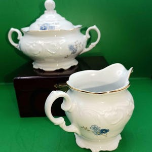 Vintage Wawel China Creamer & Sugar Bowl