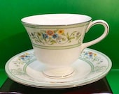 Vintage Wedgwood Agincourt Green Cup and Saucer Set
