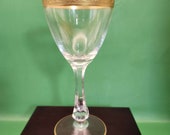 Beautiful Vintage MCM Gilded Glastonbury-Lotus Rosedale Pattern Sherry / Port Glass - 2 oz approx