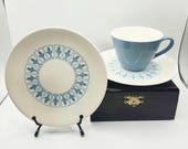 Vintage Homer Laughlin Pattern: 2402 Richelieu Cup, Saucer and Dessert Plate set - 1960s