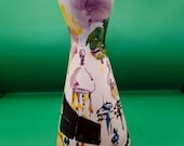 Vintage Italian Street Scene Art Deco Vase from the 1960s