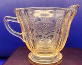 Federal Glass Madrid Pink Creamer - 1930's