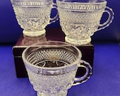 Set of Three (3) Wexford 4 oz Punch or Tea Cups by Anchor Hocking