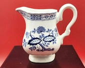 Myott Meakin Staffordshire Blue Onion Pattern Creamer - 1982