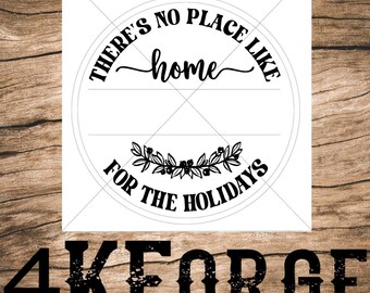 Postcode kerstornament SVG | Home For The Holidays-bestand (digitale download)