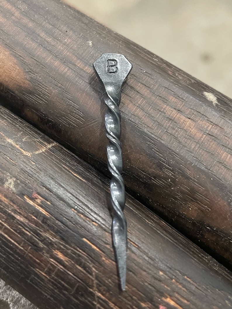 Hand Forged Cowboy Toothpick: Horseshoe Nail or Stainless Steel image 10