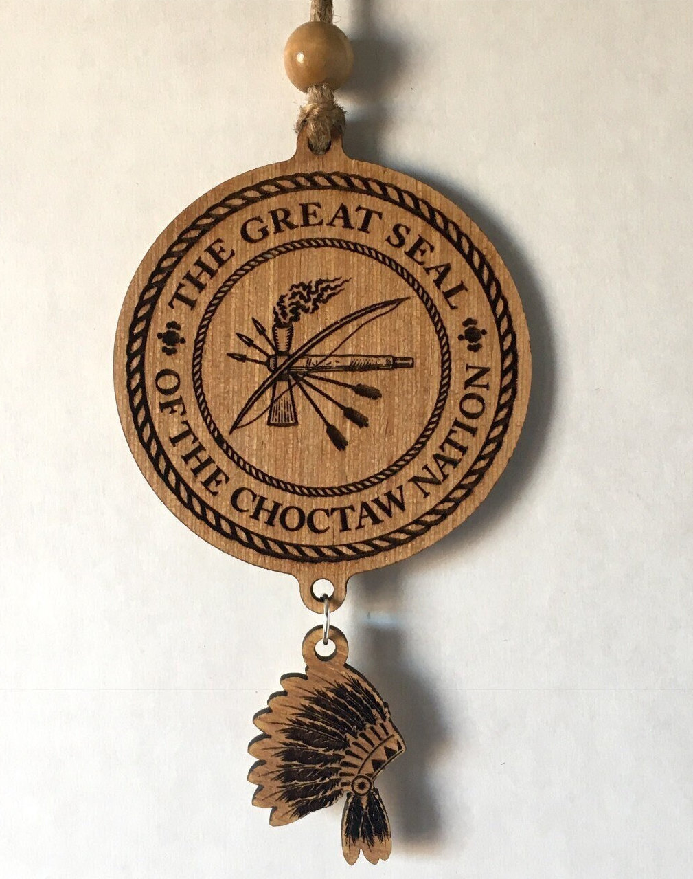 Great Seal Choctaw Nation Flagge – Lila Banner 90 X 152 Cm Für Stamm, Zelt Oder Deko