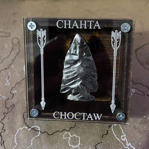 Forged Arrowhead Shadow Box: Choctaw Nation Art