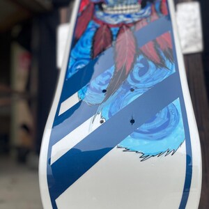 Custom Painted Skate Deck Wall Art / Display ready / mounting hardware included image 20