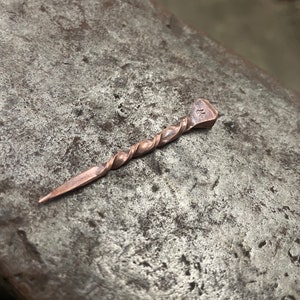 Hand Forged Cowboy Toothpick: Horseshoe Nail or Stainless Steel Copper HS single