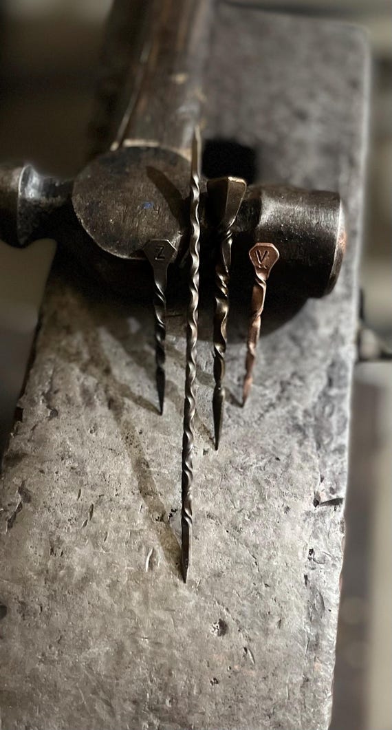 Hand Forged Cowboy Toothpick: Horseshoe Nail or Stainless Steel