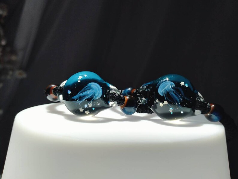 Resin Jellyfish Braceletswoven Braceletshand Drawn 3D